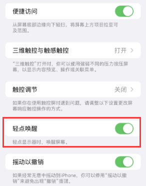 龙亭苹果授权维修站分享iPhone轻点无法唤醒怎么办 