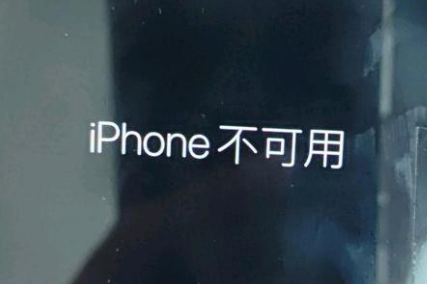 龙亭苹果服务网点分享锁屏界面显示“iPhone 不可用”如何解决 