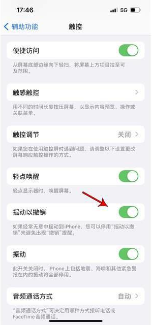 龙亭苹果手机维修分享iPhone手机如何设置摇一摇删除文字 